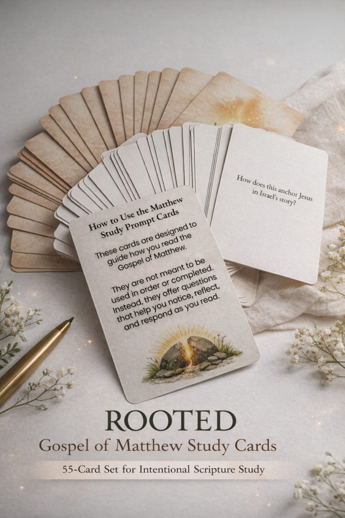 bible study gifts Gospel of Matthew Study Cards