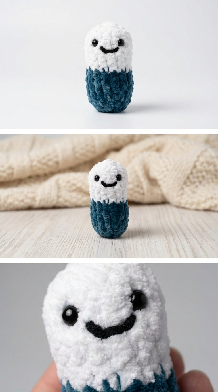 Chill Pill Fidget – Calming Handmade Chenille Comfort Fidget - Image 3